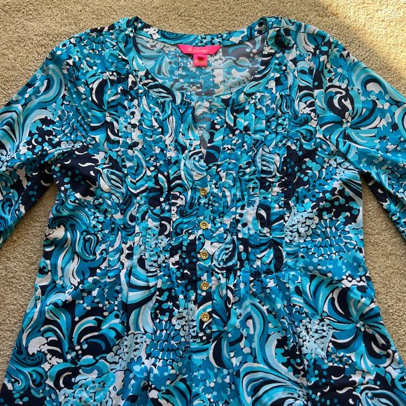 Lilly Pulitzer Blue Dress - Size Small - Picture 4 of 13